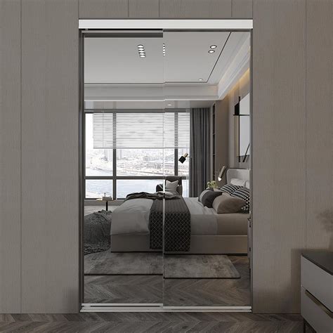 Overlaying a full-length mirror, the door&x27;s decorative multi-x design creates a. . Sliding mirror closet doors 36 x 80